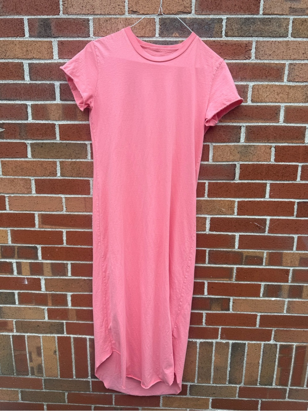 Frank & Eileen Tee Lab Pink Coral Maxi T-Shirt Dress Size M